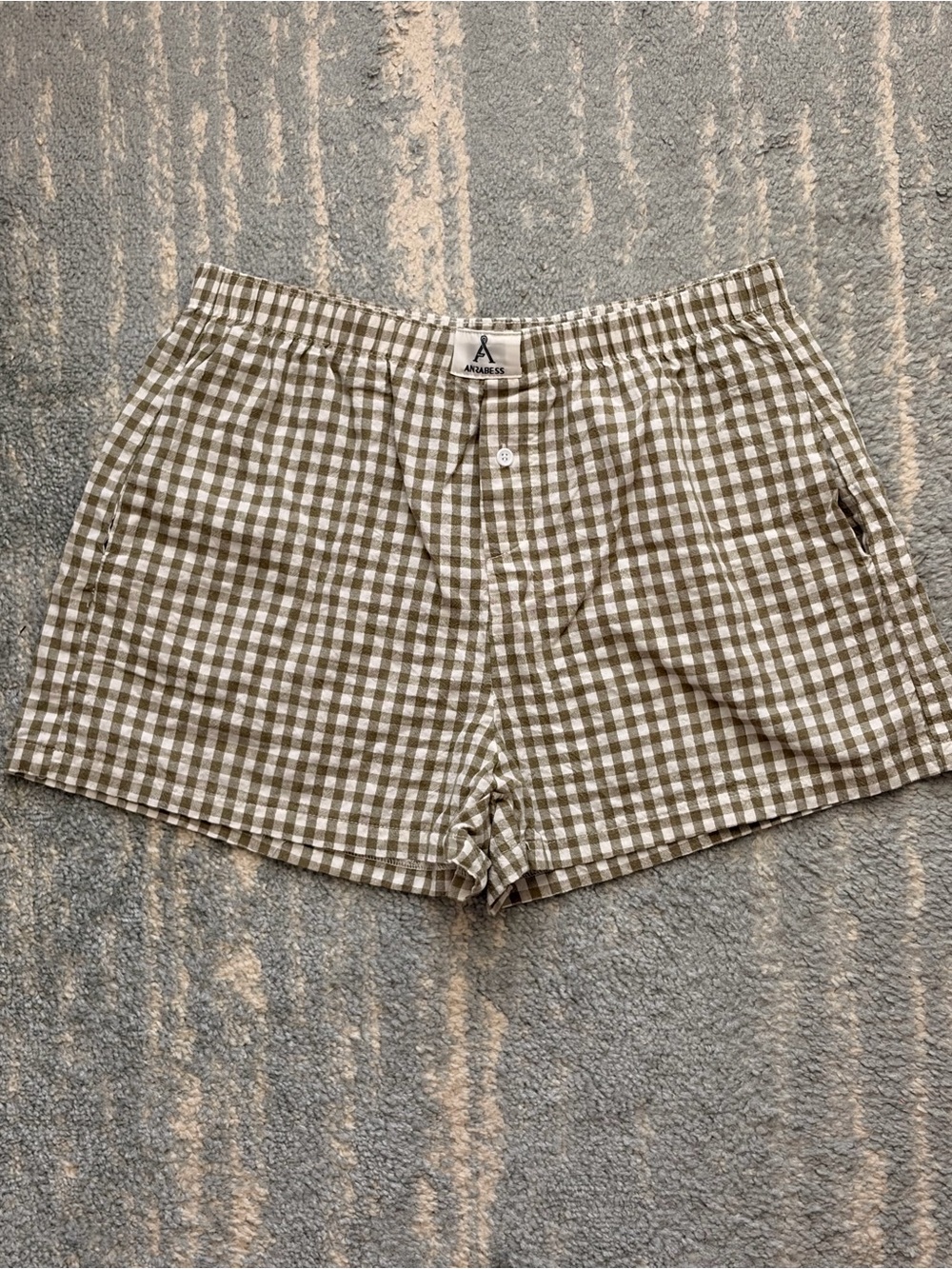 Unbranded Women's Green Gingham Shorts